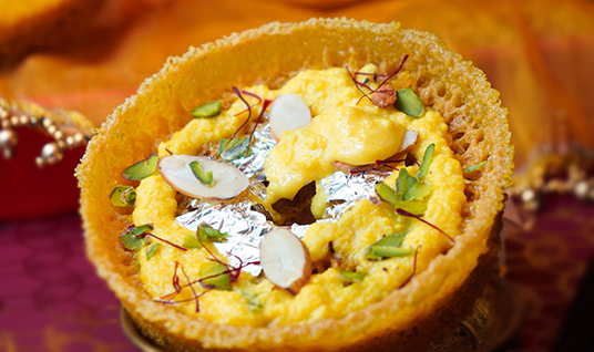Malai Kesar Ghewar        
