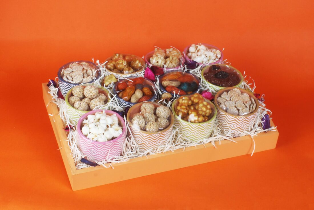 12 Pot's Orange Tray