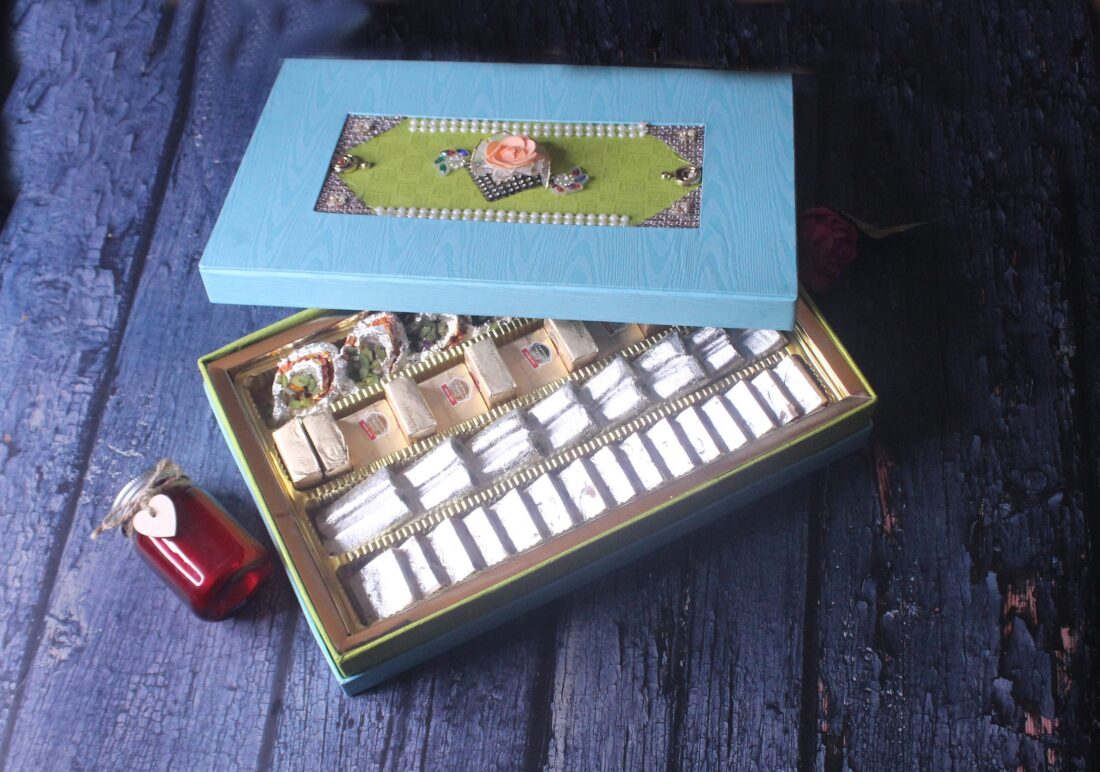 Fancy Blue Handmade Box
