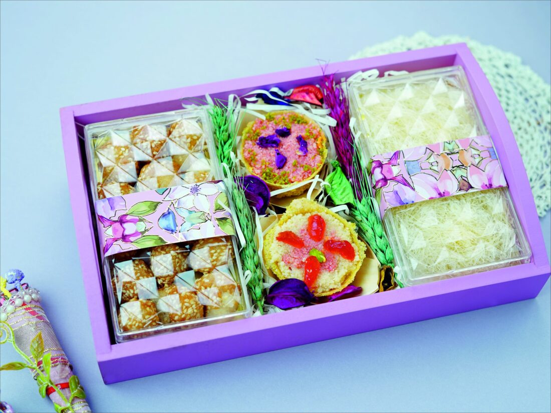 Small Wooden Pink Tray
