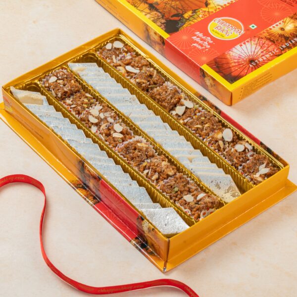 Kaju Barfi and Mewa Doda