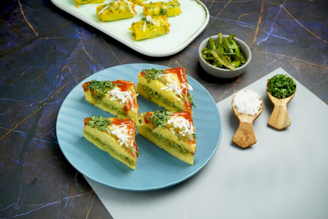 Sandwich Dhokla