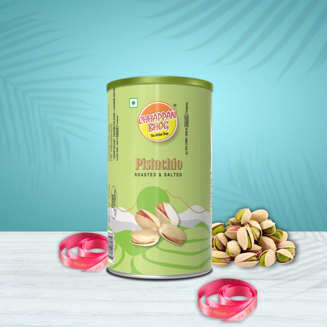 Roasted and Salted Pistachio Can