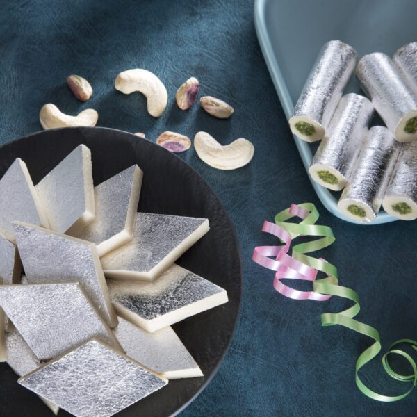 Kaju Barfi and Pista Roll