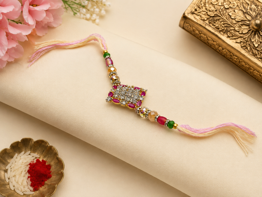 Pink Diamond Rakhi (VN0132)